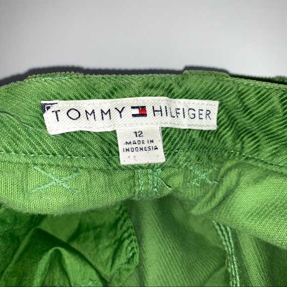 Tommy Hilfiger Green Corduroy Mini Skirts Size 12 - Picture 8 of 10
